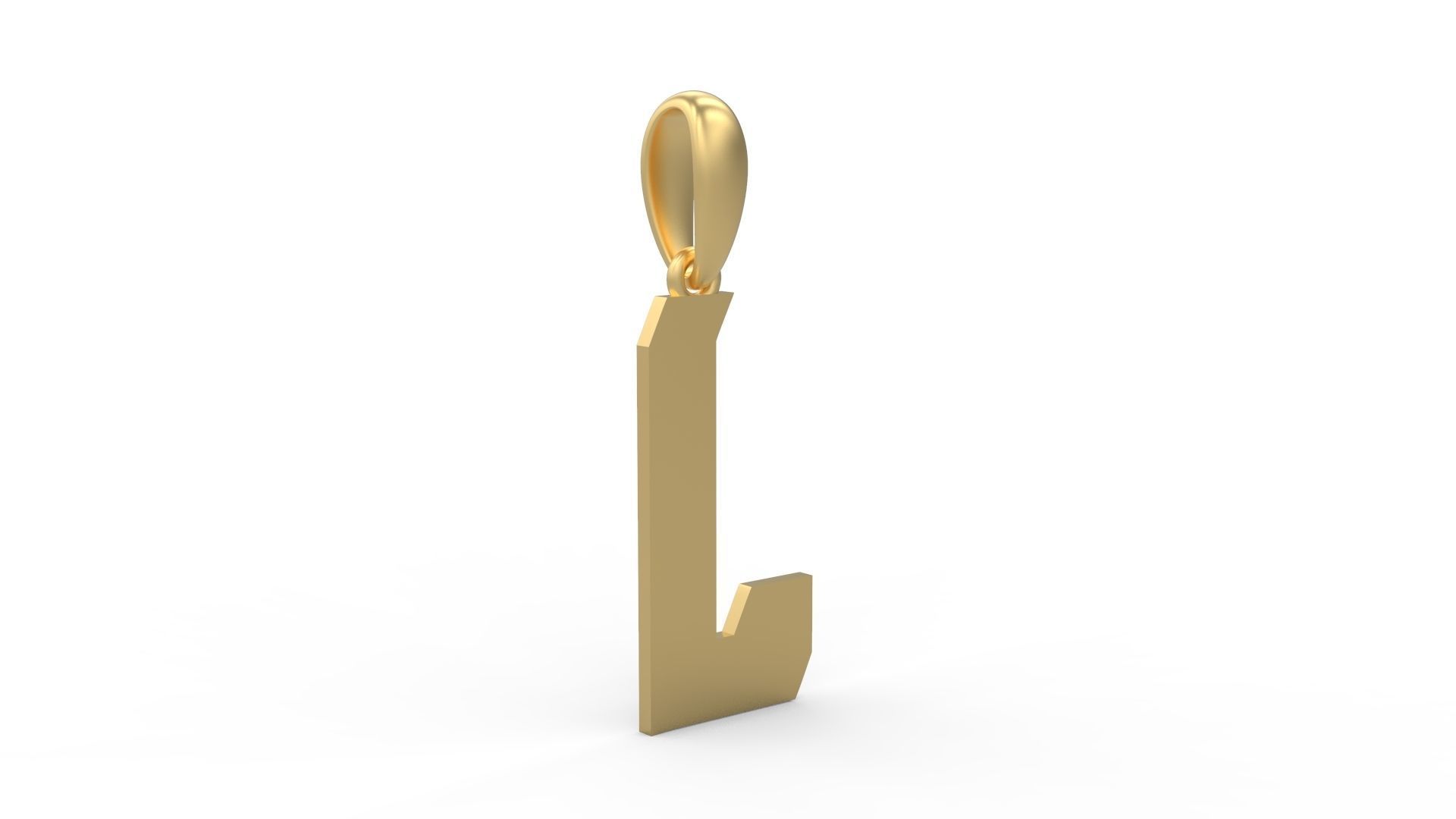 Initial Letters Pendant Muntela J 3D print model_3