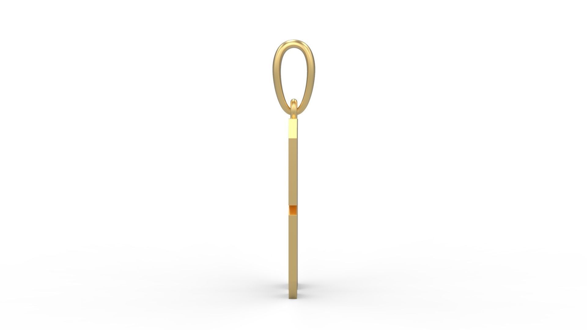 Initial Letters Pendant Muntela K 3D print model_2