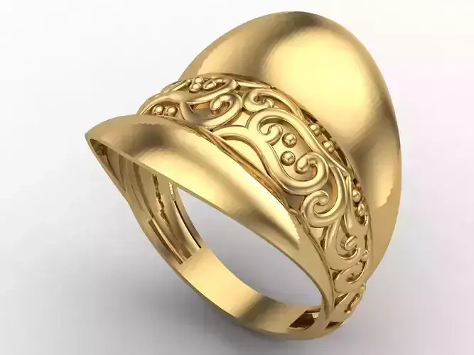 Women Plain Ring STL Models Womens Ring 3dmodels 3D print model