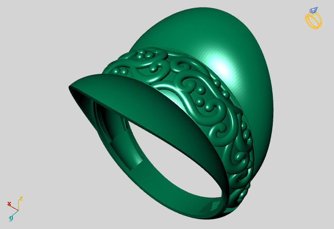 Women Plain Ring STL Models Womens Ring 3dmodels 3D print model 3D print model_1