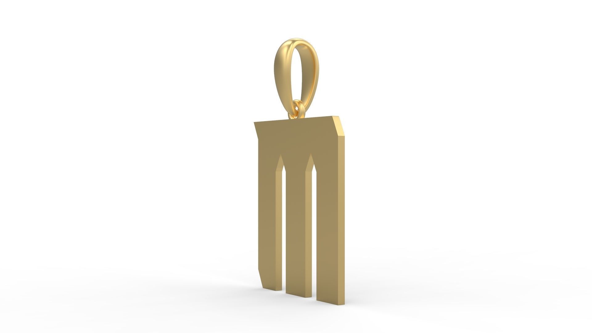 Initial Letters Pendant Muntela M 3D print model_1