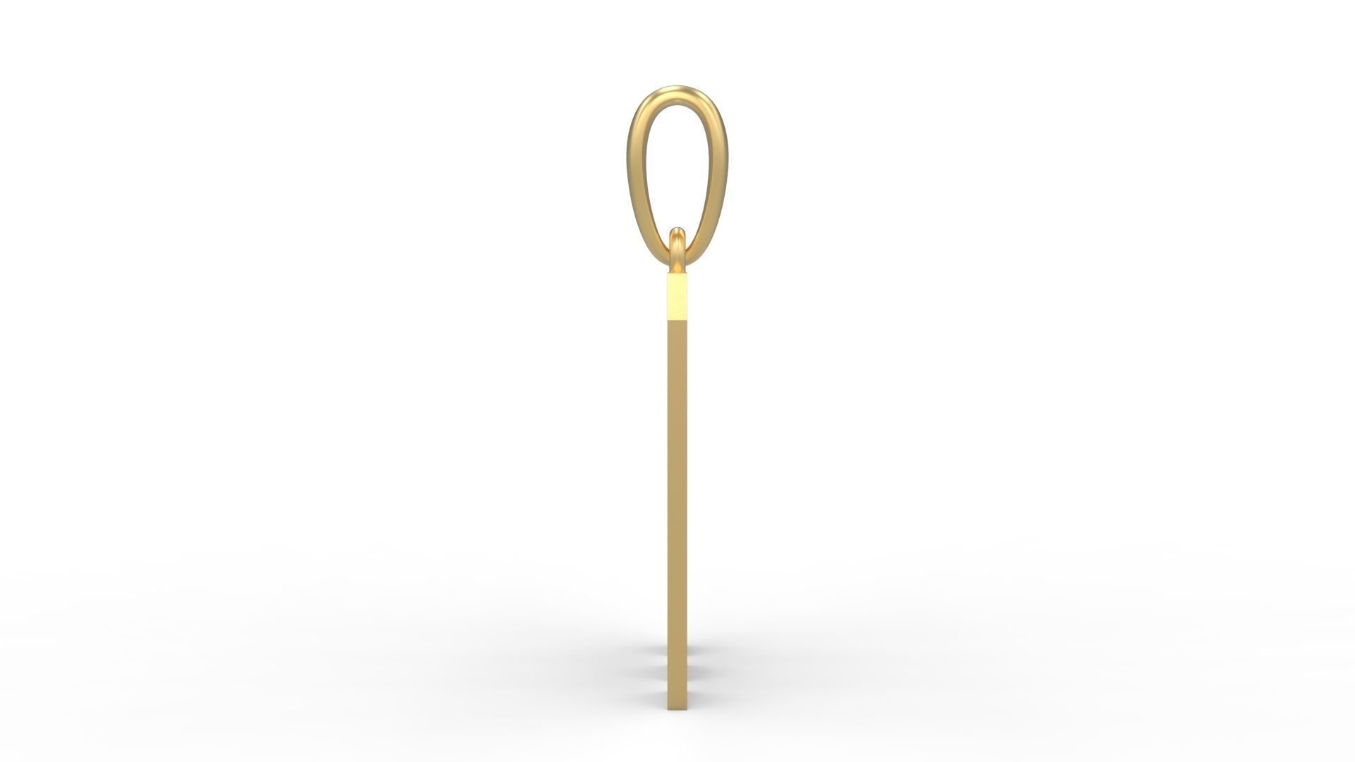 Initial Letters Pendant Muntela M 3D print model_2