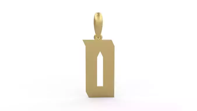 Initial Letters Pendant Muntela O