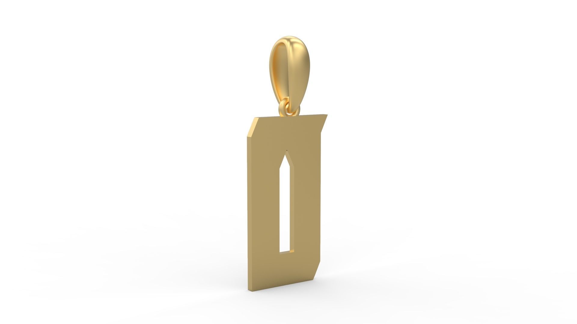Initial Letters Pendant Muntela O 3D print model_3