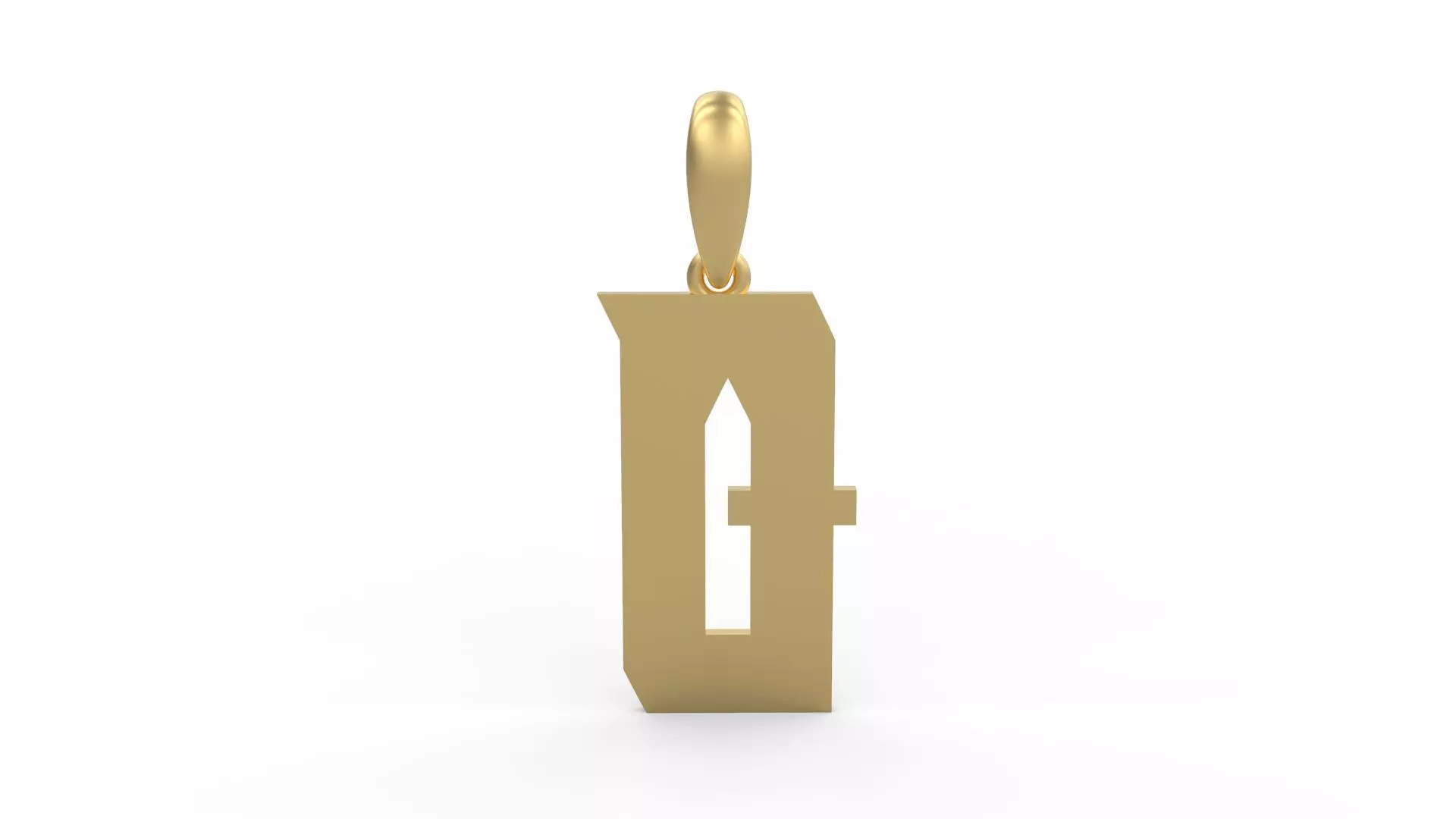 Initial Letters Pendant Muntela Q 3D print model_0