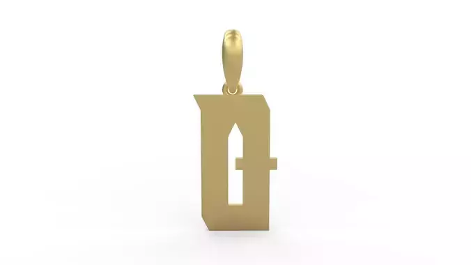 Initial Letters Pendant Muntela Q