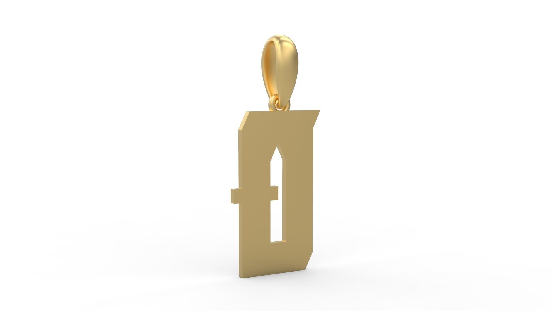 Initial Letters Pendant Muntela Q 3D print model_3