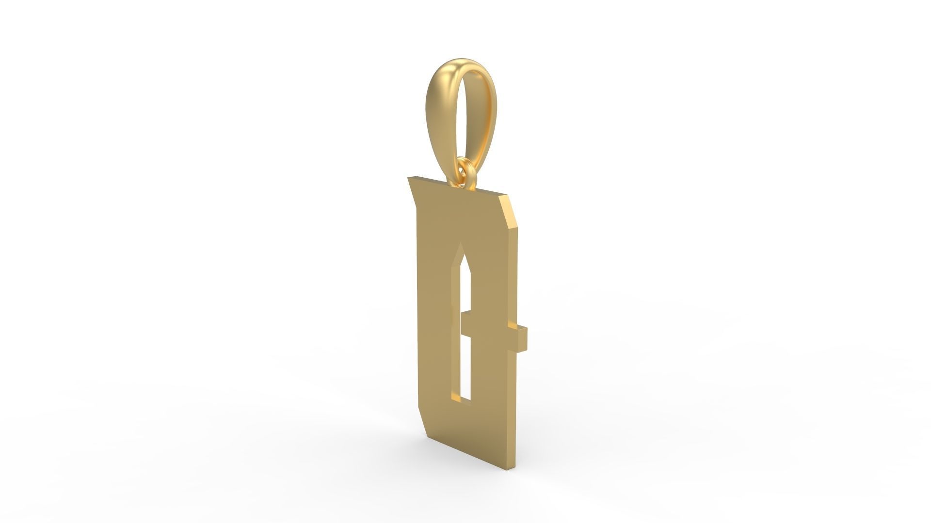 Initial Letters Pendant Muntela Q 3D print model_1