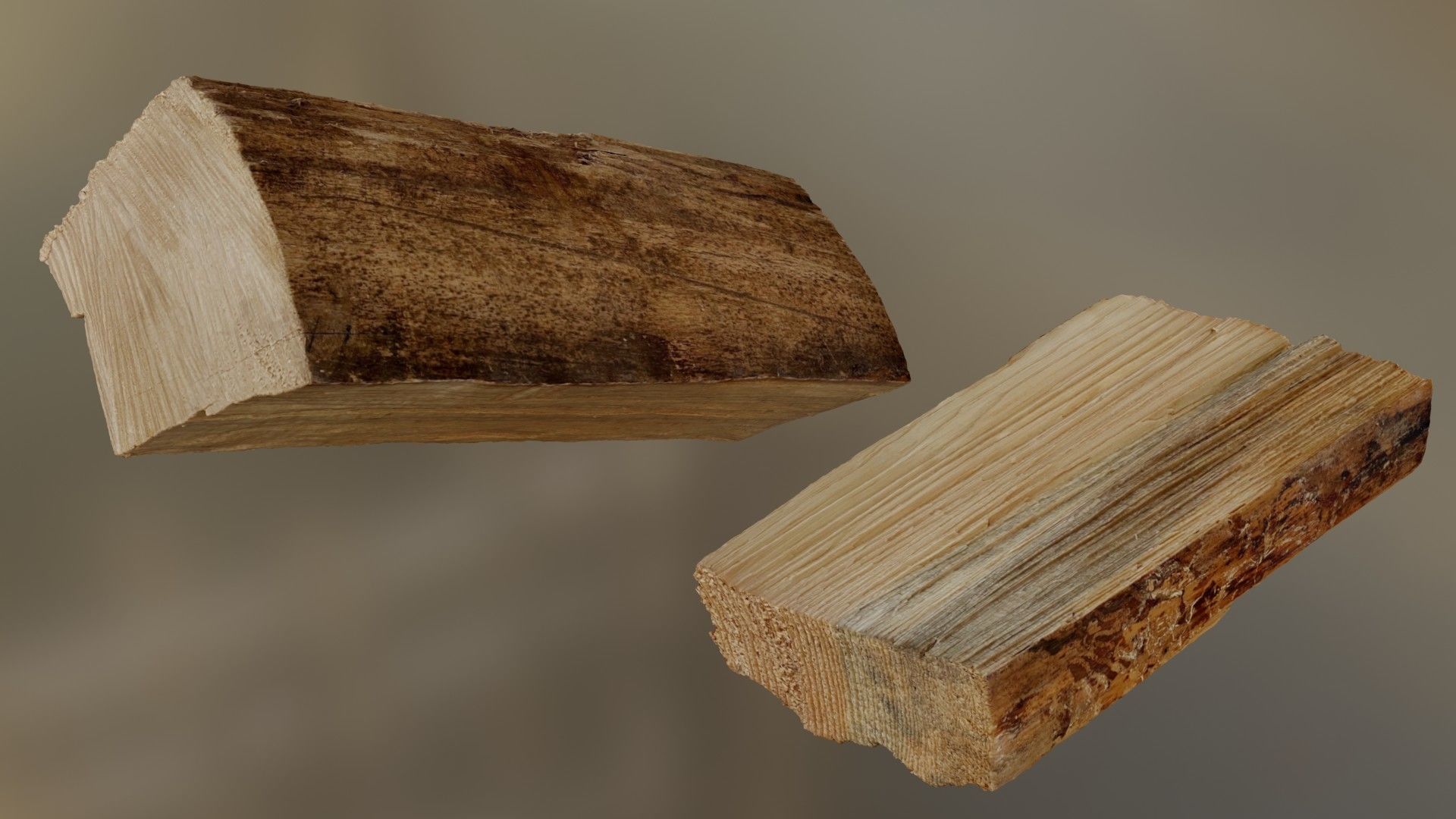 Wood Pack 002 Low-poly 3D model_1