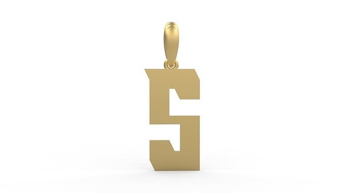 Initial Letters Pendant Muntela S 3D print model