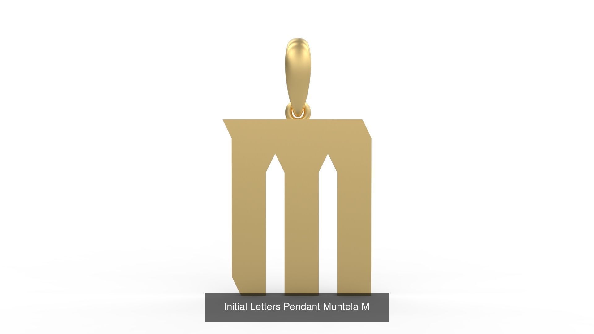 Initial Letters Pendant Alphabets Muntela 3D Model Collection_15