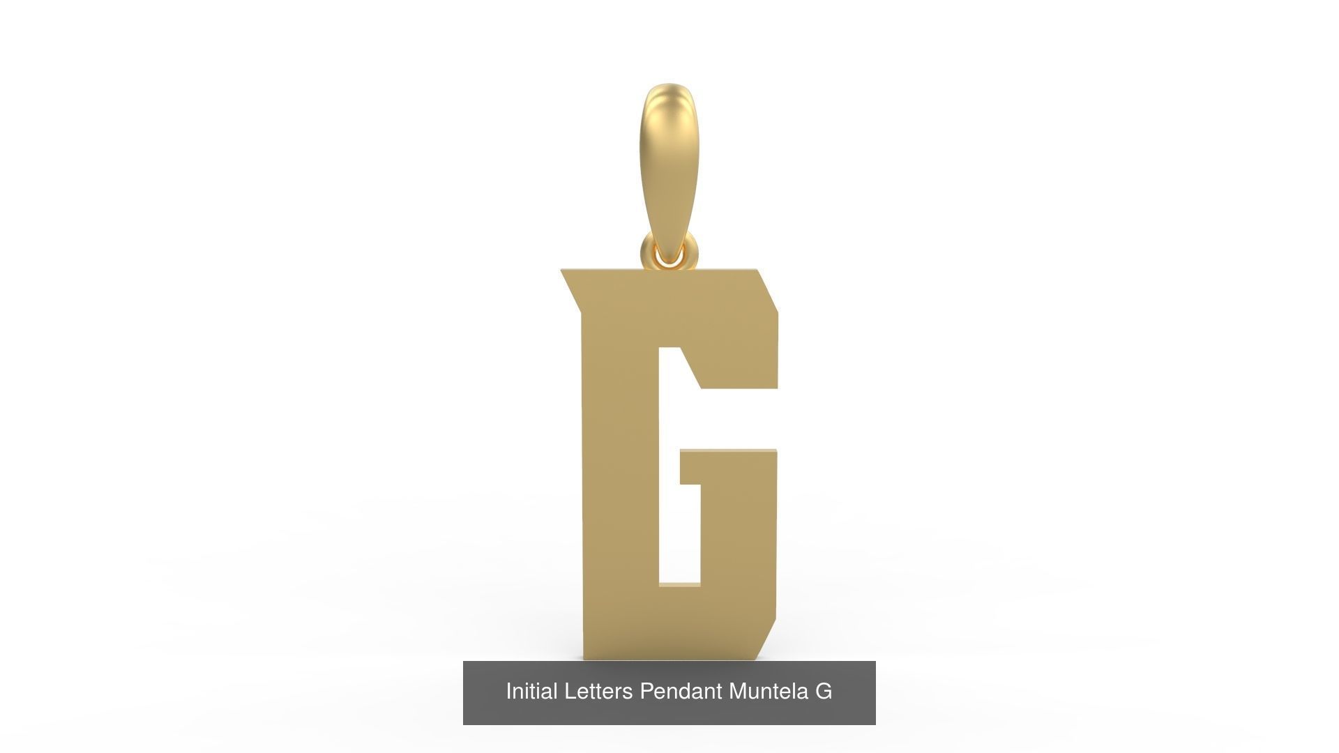 Initial Letters Pendant Alphabets Muntela 3D Model Collection_9