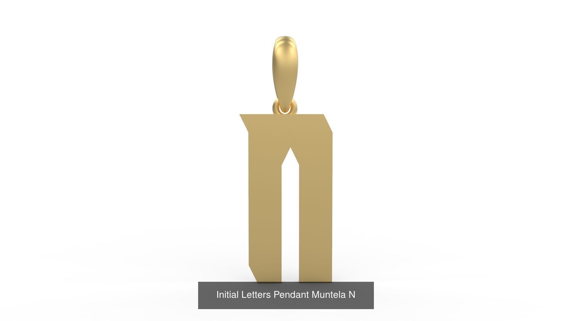 Initial Letters Pendant Alphabets Muntela 3D Model Collection_16