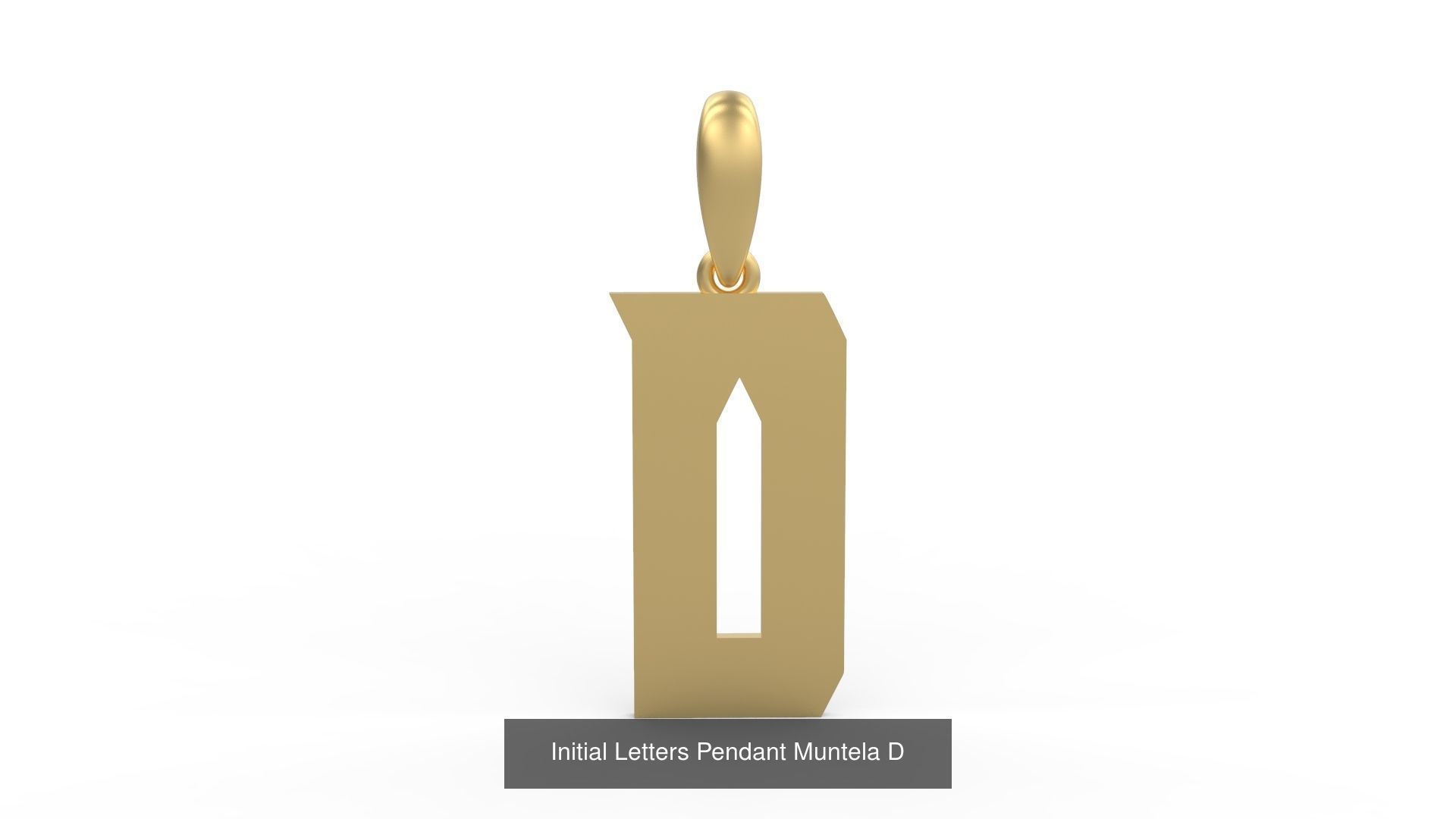 Initial Letters Pendant Alphabets Muntela 3D Model Collection_6