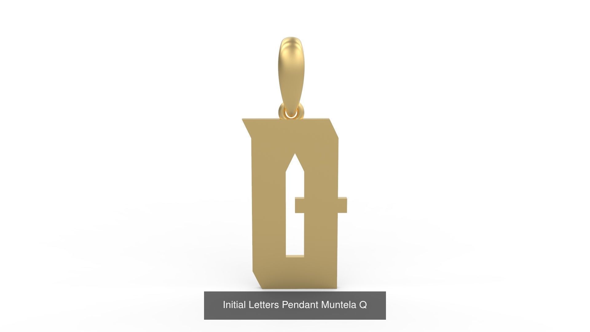 Initial Letters Pendant Alphabets Muntela 3D Model Collection_19