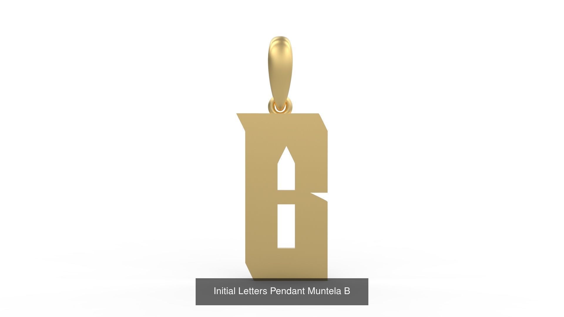 Initial Letters Pendant Alphabets Muntela 3D Model Collection_4