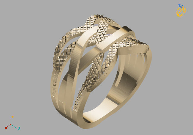 Women Plain Ring STL Models Womens Ring 3dmodels 3D print model 3D print model_4