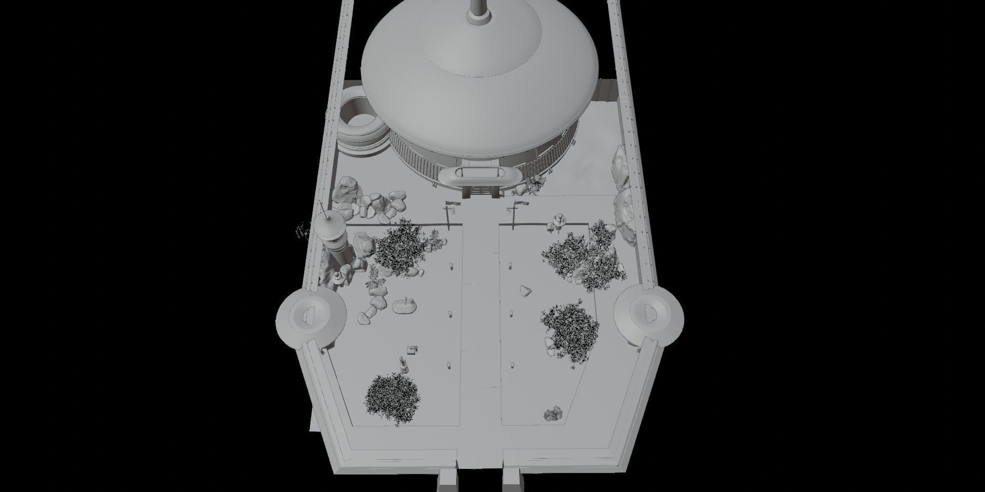 Star Wars - Magistrates Palace 3D model_7