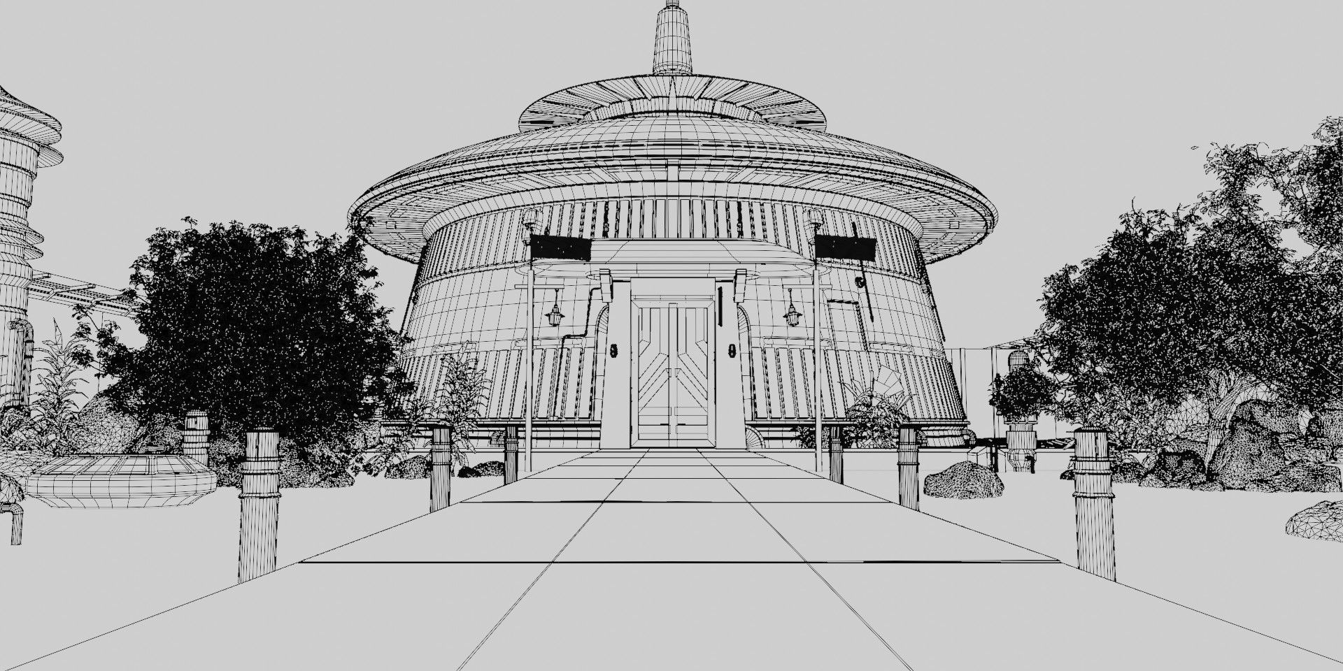 Star Wars - Magistrates Palace 3D model_6