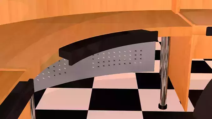reception desk 3D model