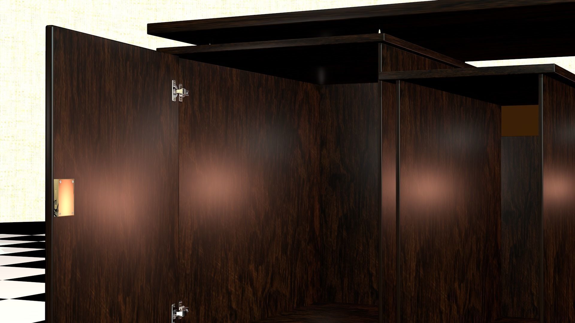 desk office 3D model_2