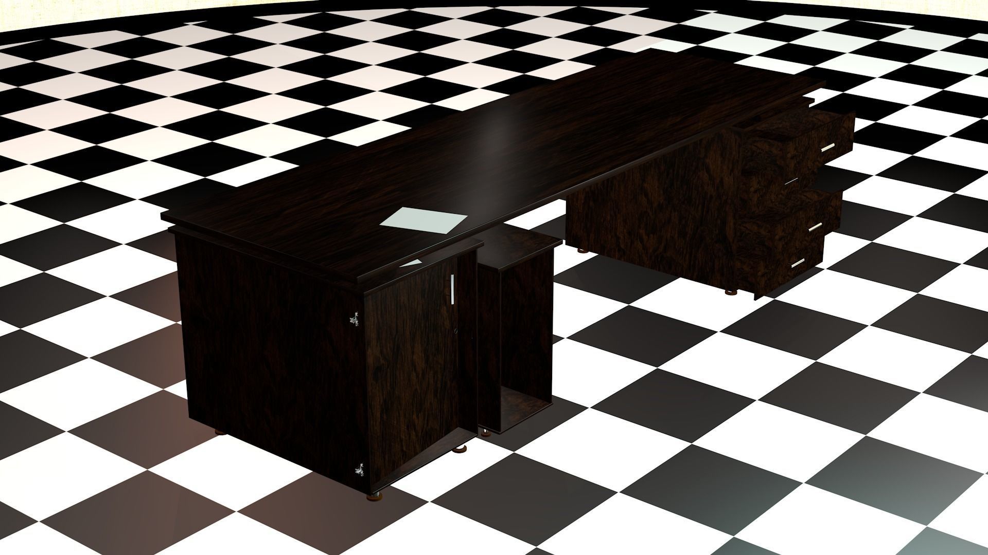 desk office 3D model_5