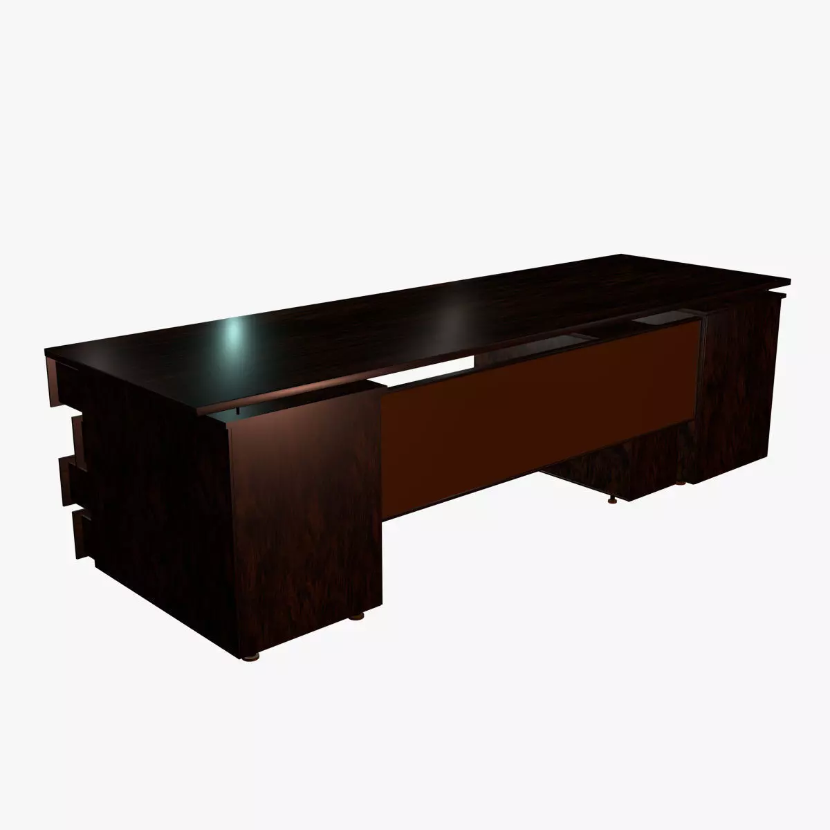 desk office 3D model_0