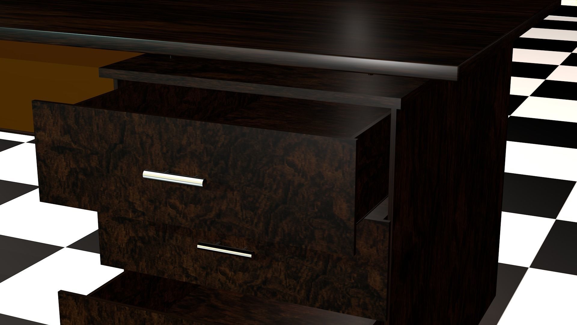 desk office 3D model_4