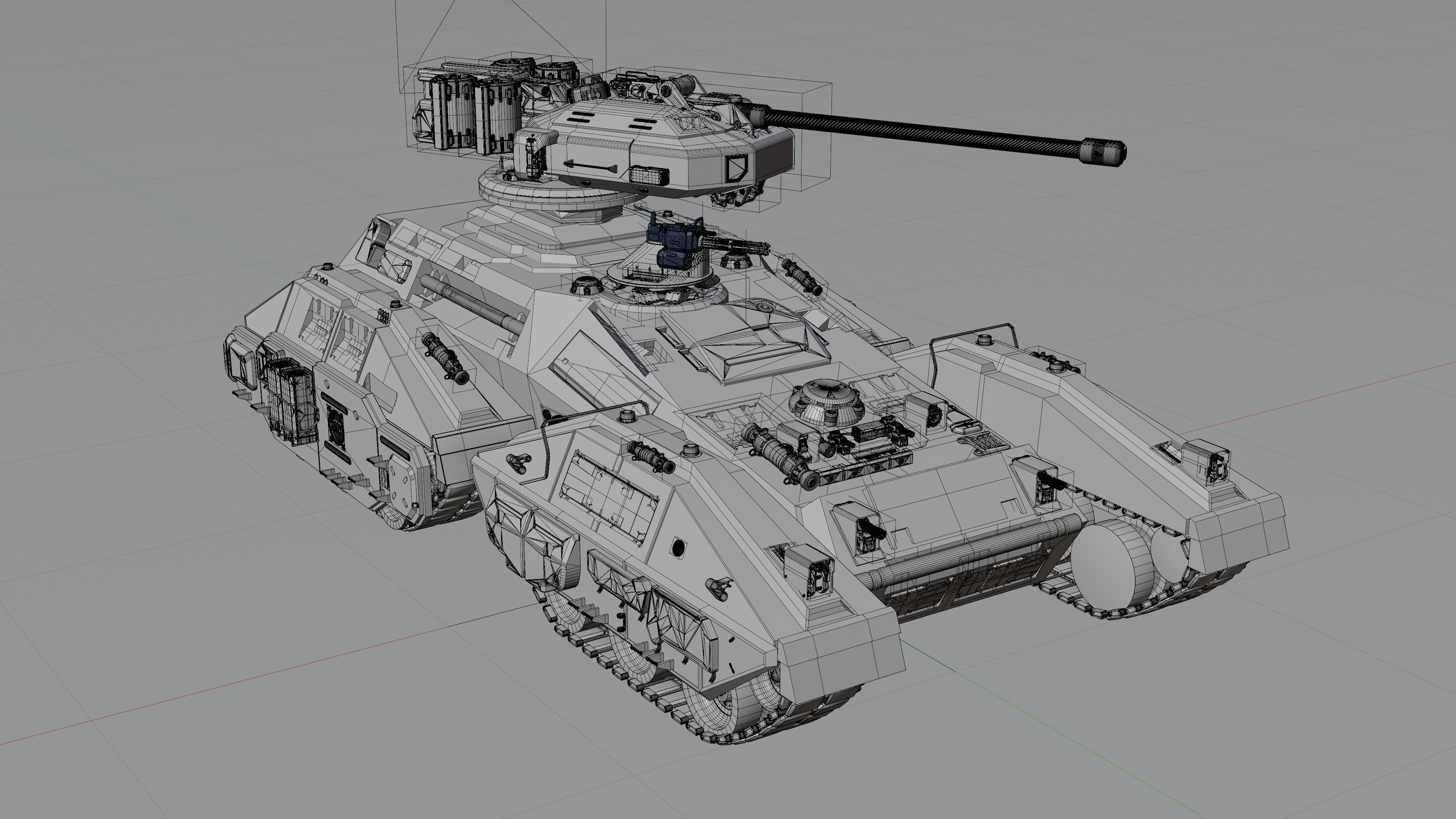 Sci-Fi Tank - Halo Scorpion Free 3D model_4