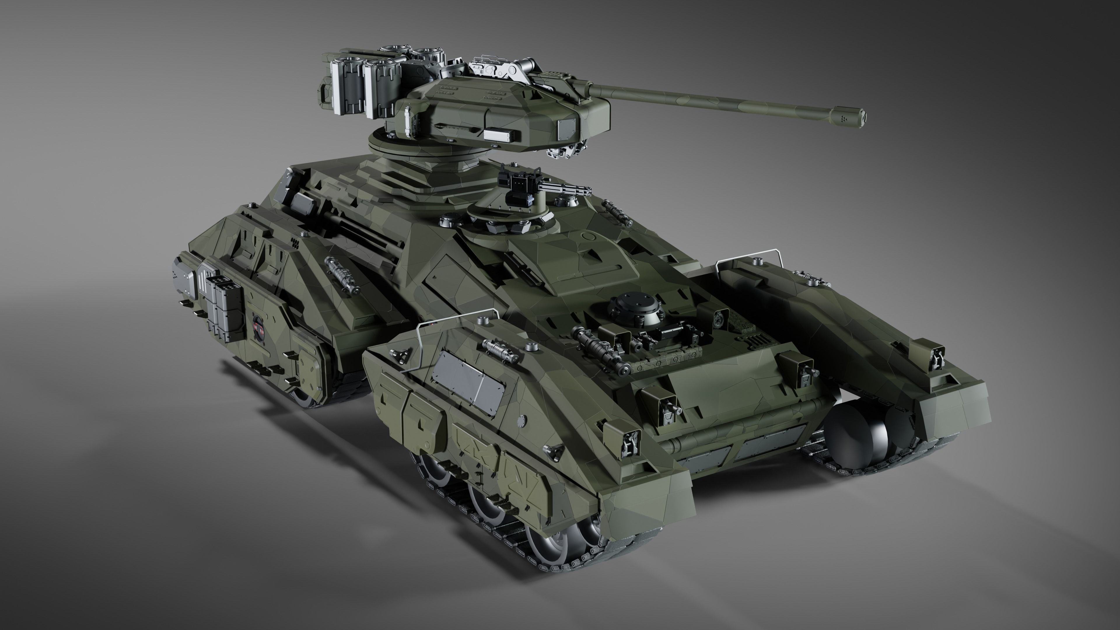 Sci-Fi Tank - Halo Scorpion Free 3D model_1