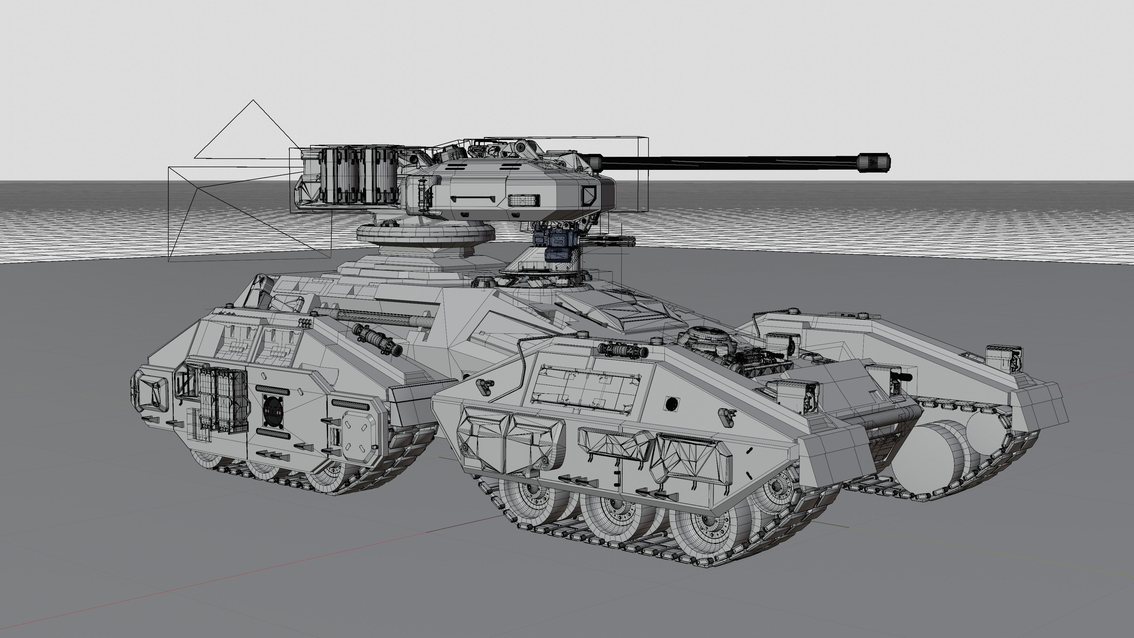 Sci-Fi Tank - Halo Scorpion Free 3D model_5