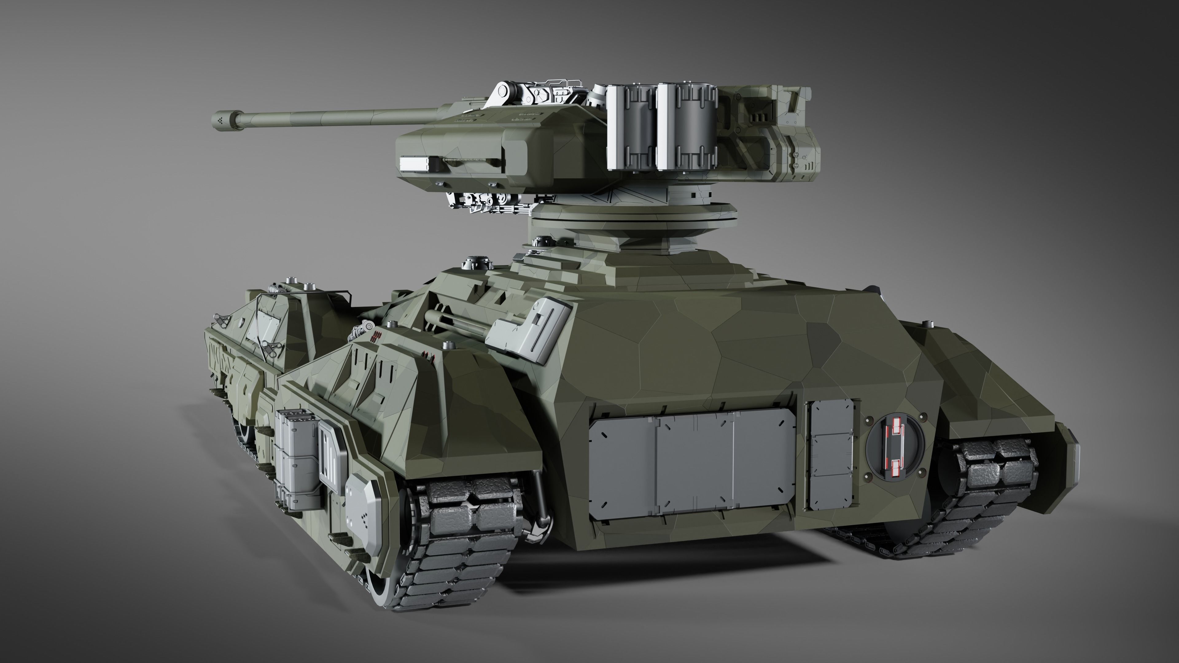 Sci-Fi Tank - Halo Scorpion Free 3D model_2