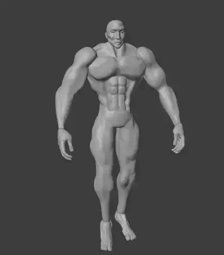 hombre musculoso Free 3D model