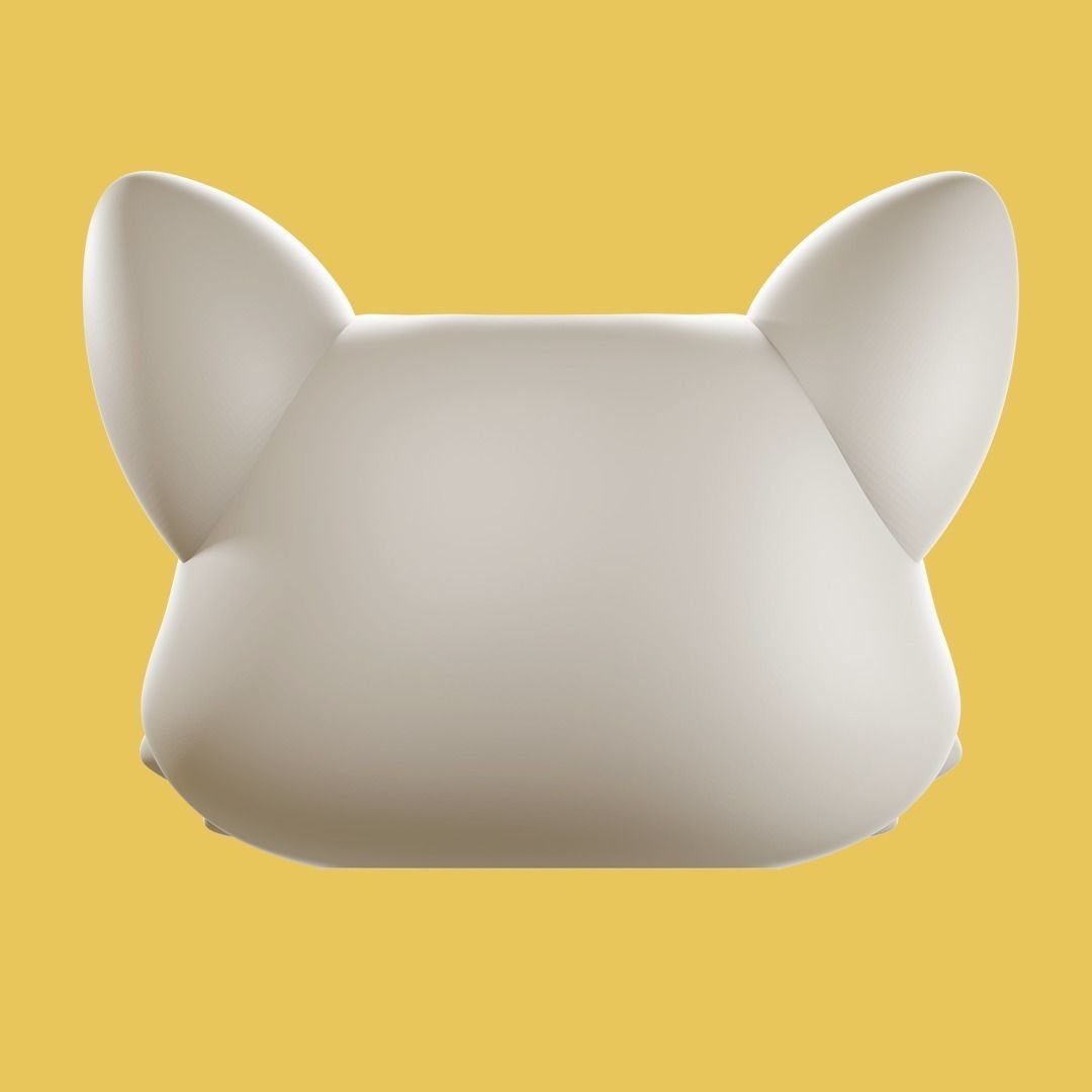 Kitty Head Plant Pot - Succulent- Planter 3D print model_4