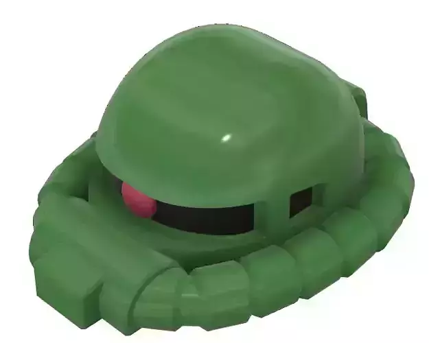 zaku head paperweight 3d printing models 3D print model