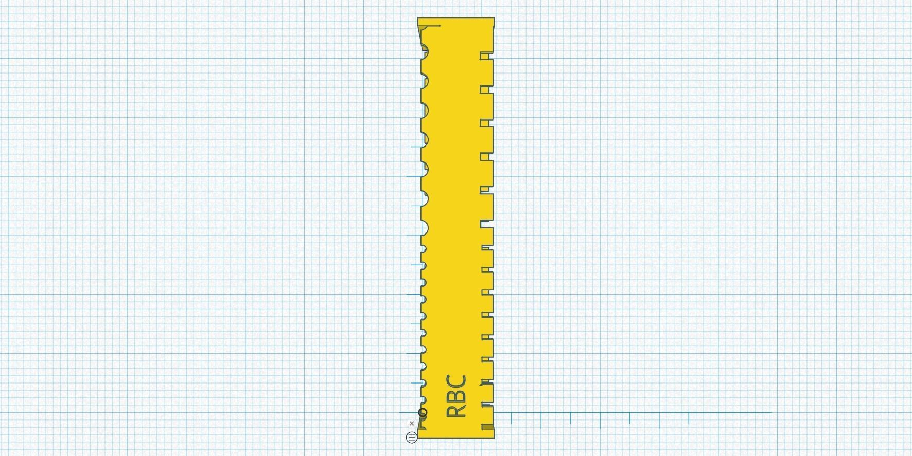 25-28 Semicircle and Gaptooth 3D print model_2