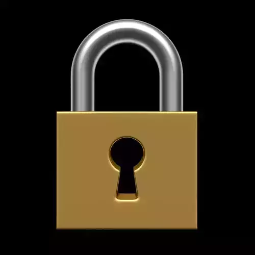 Padlock 3D model