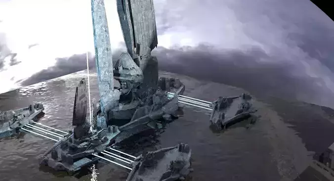 Halo Forerunner Inspired Gateway Larger Kit bash