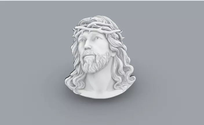 Jesus Head 3D print model_0