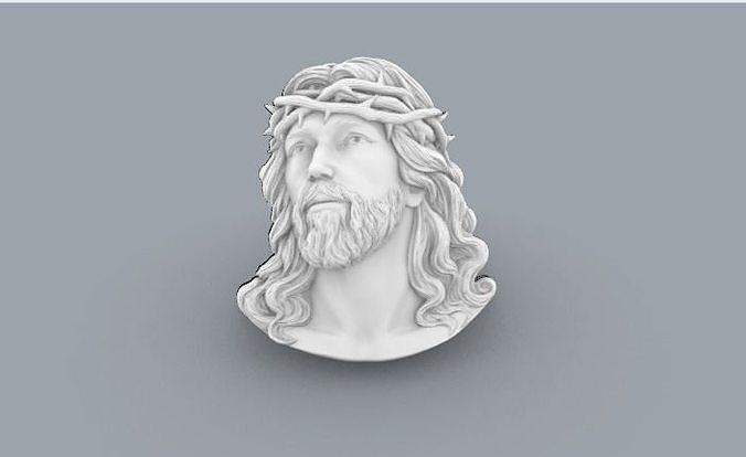 Jesus Head 3D print model