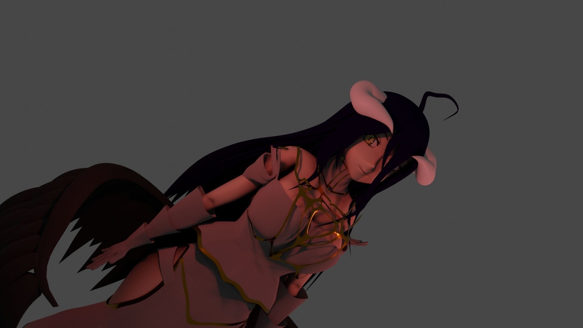 Albedo Overlord Version 2 Mesh 3D model_4