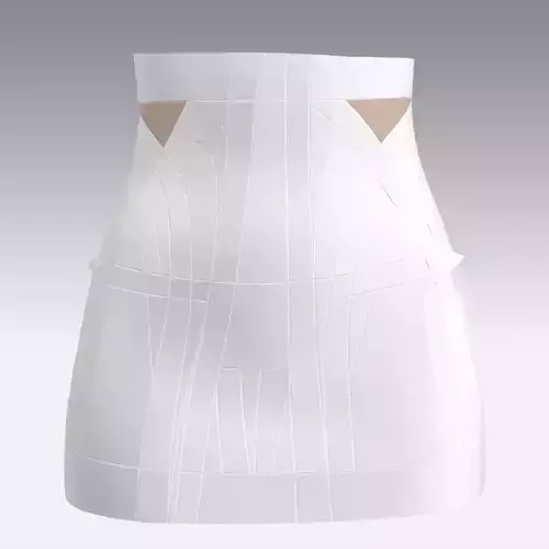 SKIRT LOOK WHITE MODERN ELEGANCE