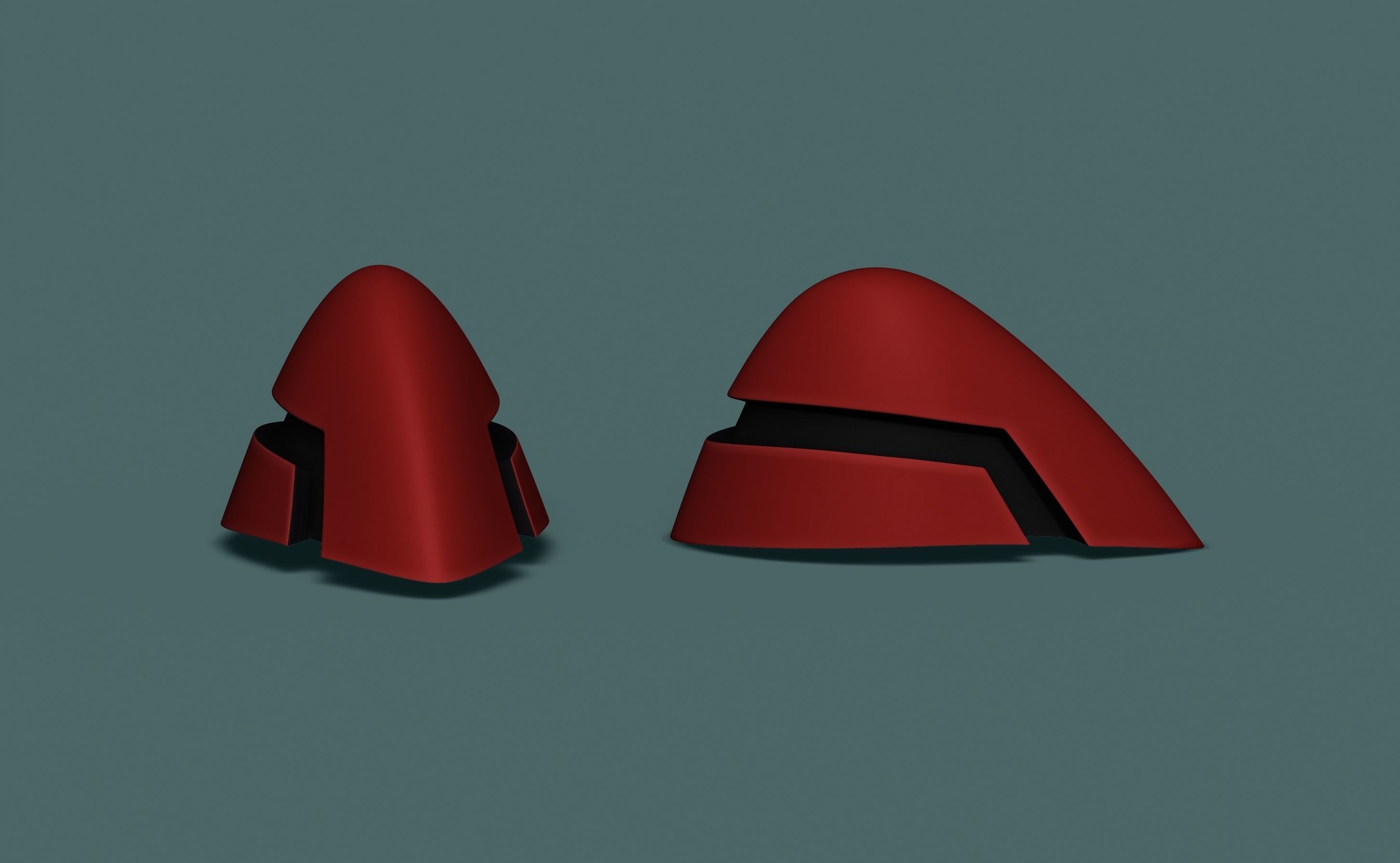 Asuka hair clips 3D print model_2