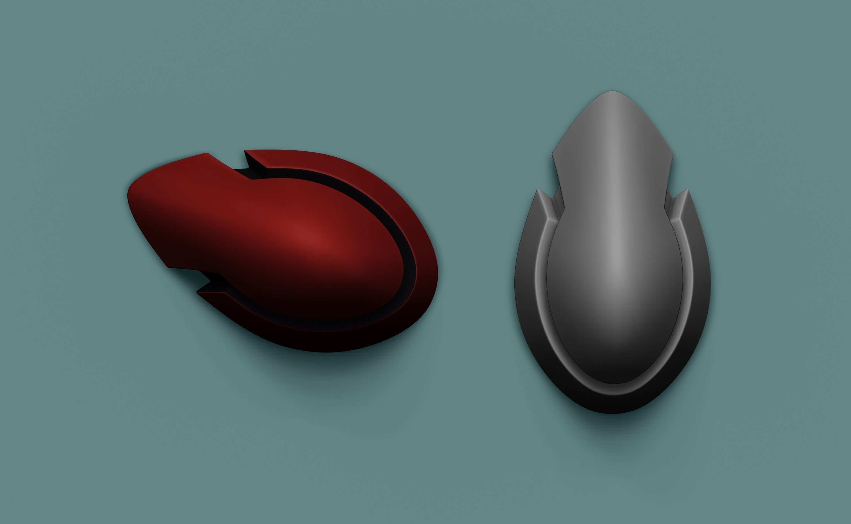 Asuka hair clips 3D print model_5