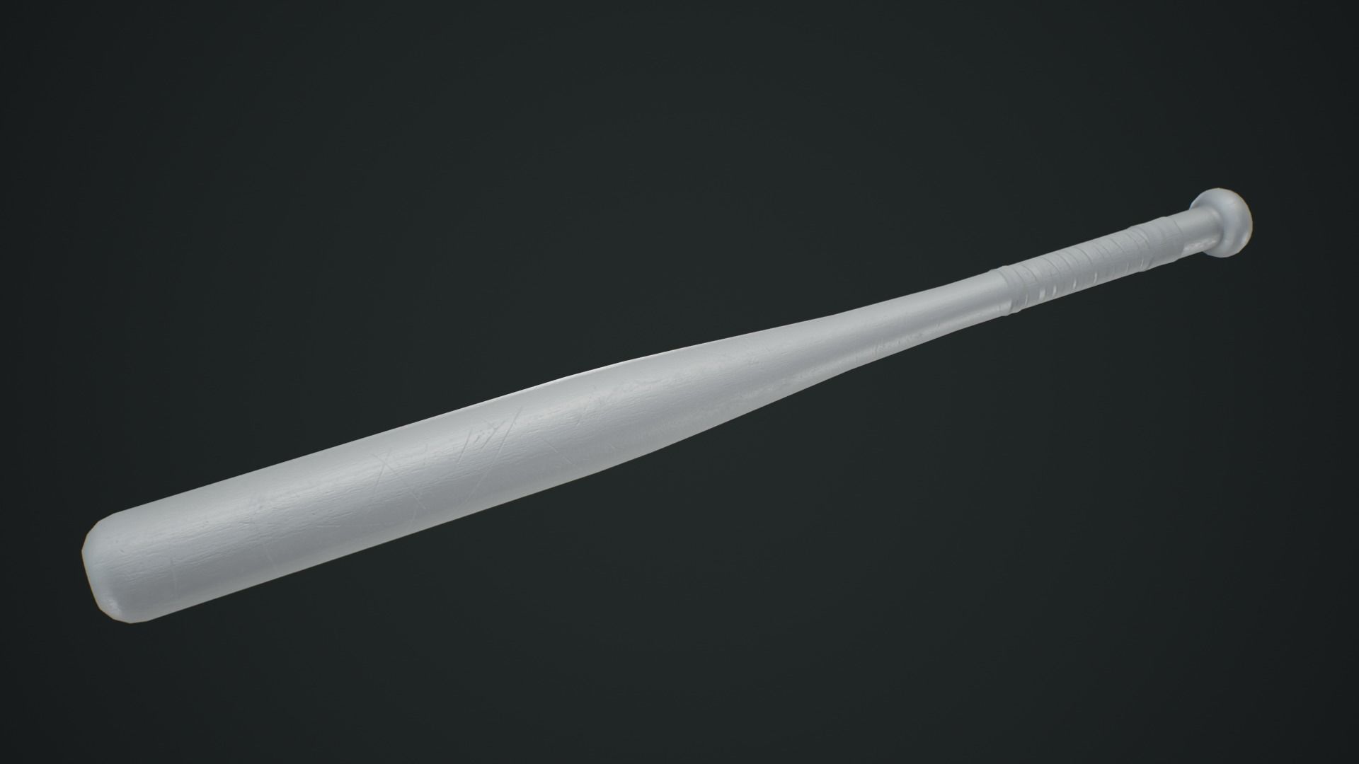 Survival Props Package - Baseball Bat Low-poly 3D model_5