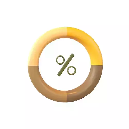 Percentage Infographic v1 001 Low-poly 3D model