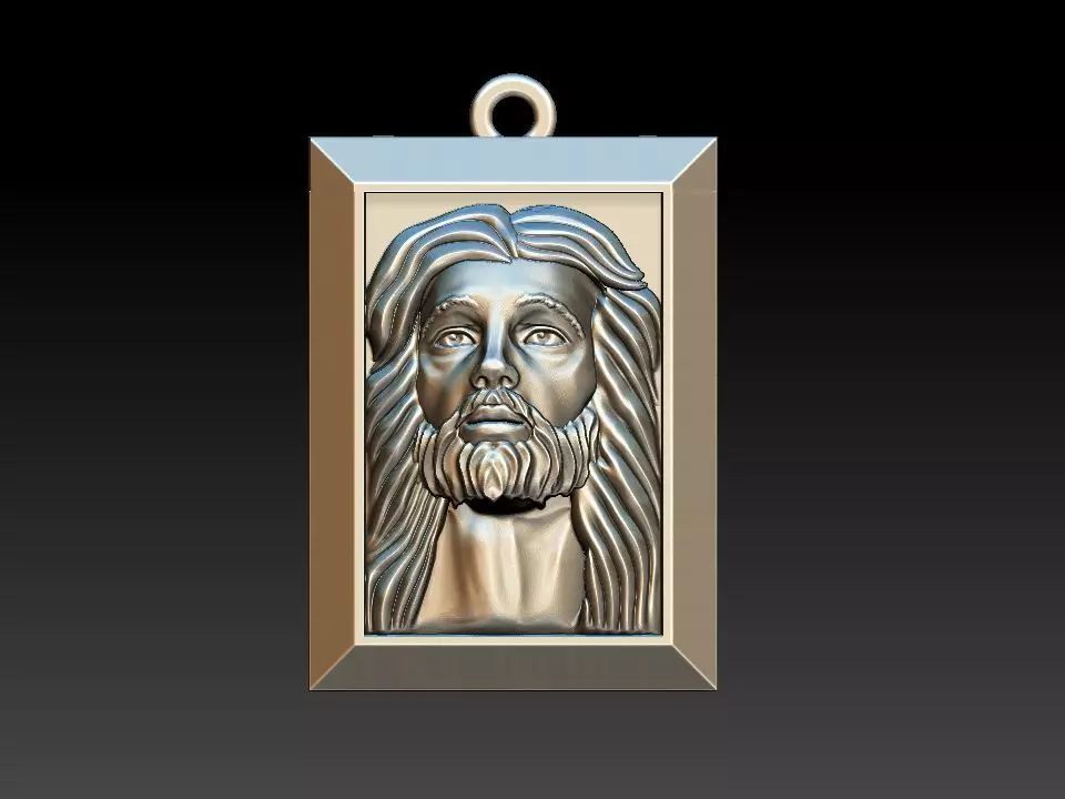 Jesus Christ Pendant Holy Shroud Santo Sudario 3D print model