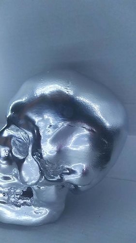 Skull silver 3D print model