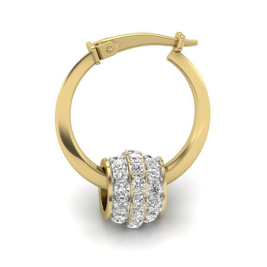 Fancy Earring 3D print model_5