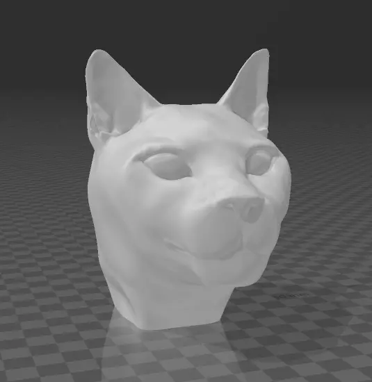 Cat Head 3D print model_0